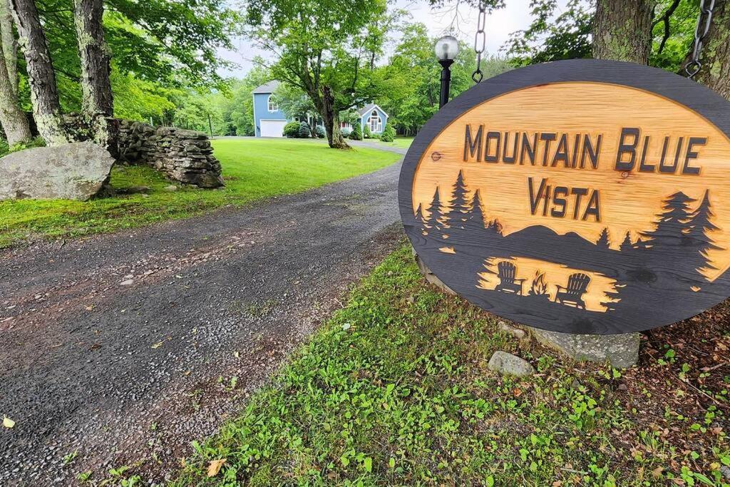 Mountain Blue Vista - Luxury Retreat Near Ski Resorts With Pond, Firepit And Hot Tub Windham Exterior photo