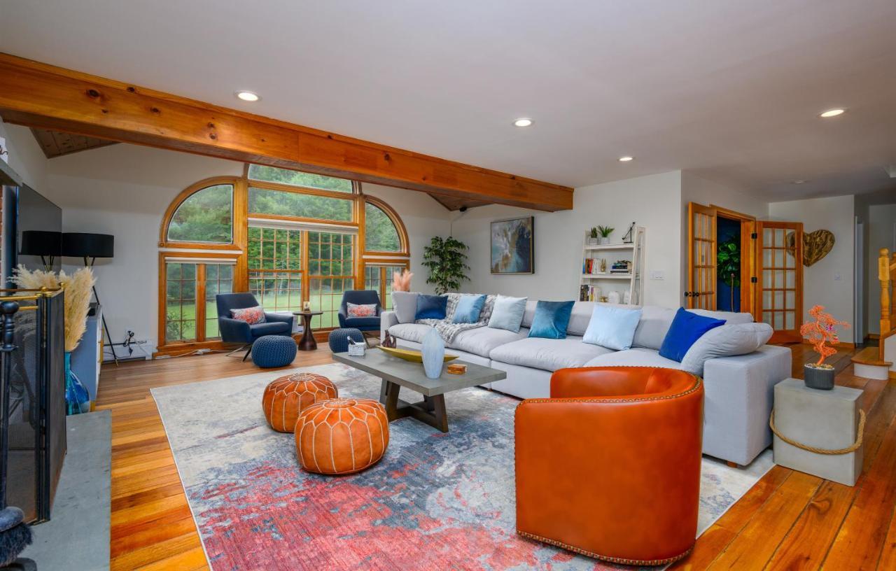 Mountain Blue Vista - Luxury Retreat Near Ski Resorts With Pond, Firepit And Hot Tub Windham Exterior photo