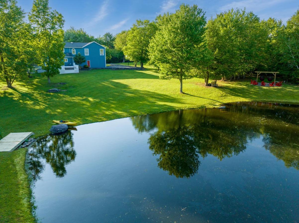Mountain Blue Vista - Luxury Retreat Near Ski Resorts With Pond, Firepit And Hot Tub Windham Exterior photo