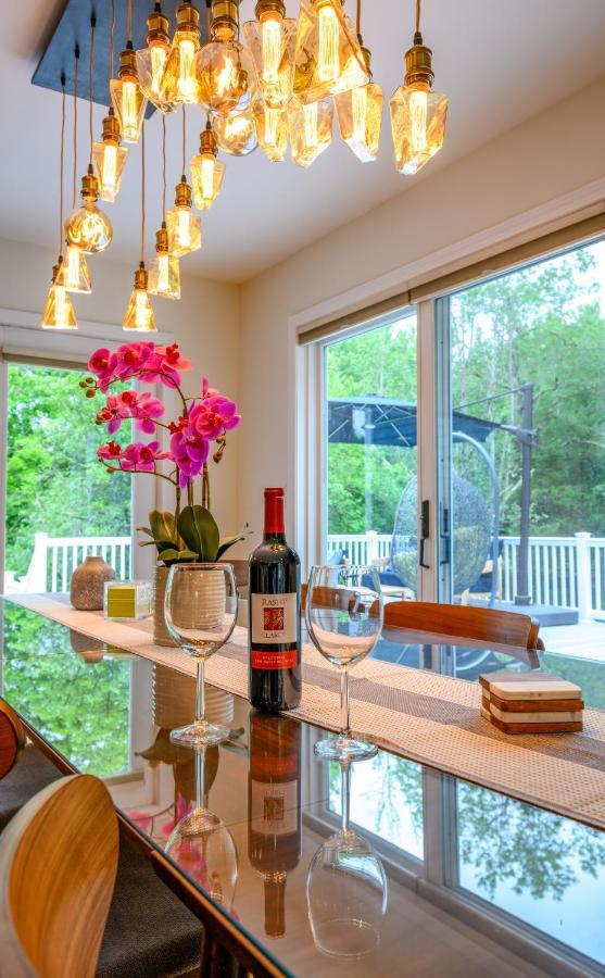 Mountain Blue Vista - Luxury Retreat Near Ski Resorts With Pond, Firepit And Hot Tub Windham Exterior photo