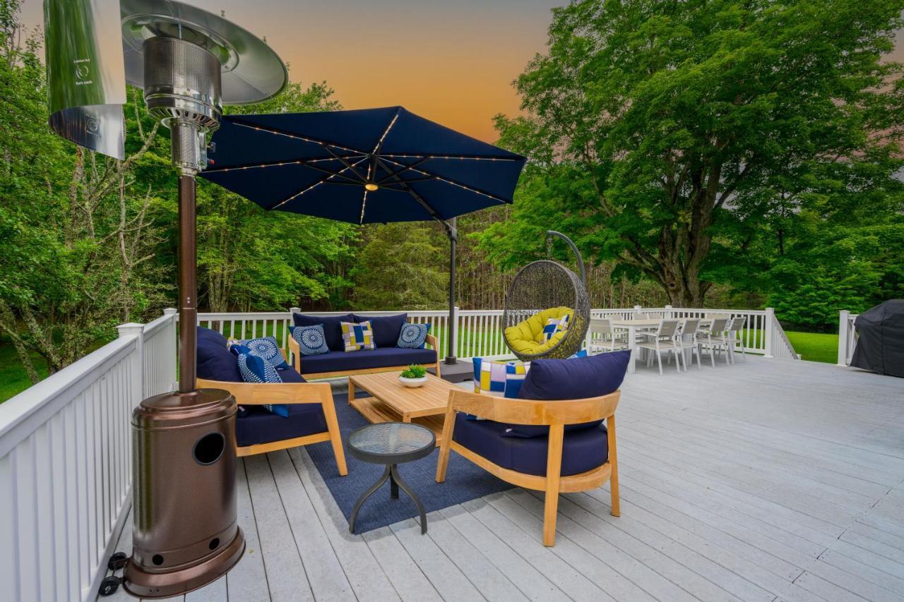 Mountain Blue Vista - Luxury Retreat Near Ski Resorts With Pond, Firepit And Hot Tub Windham Exterior photo
