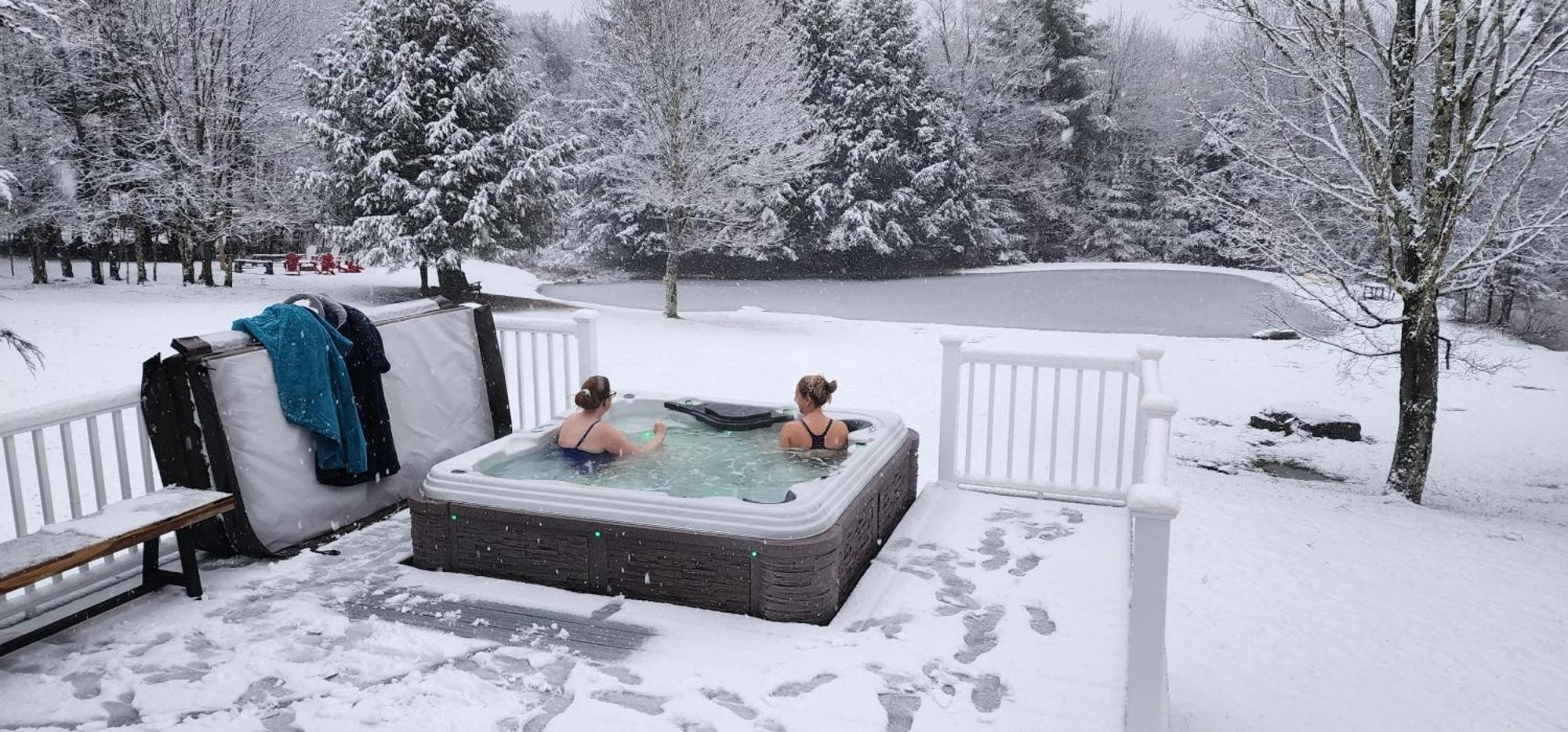 Mountain Blue Vista - Luxury Retreat Near Ski Resorts With Pond, Firepit And Hot Tub Windham Exterior photo